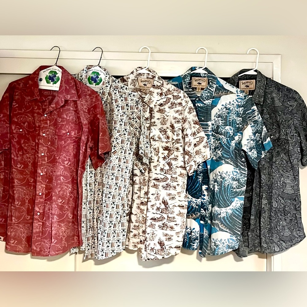 Lot of 5 Western Aloha shirts